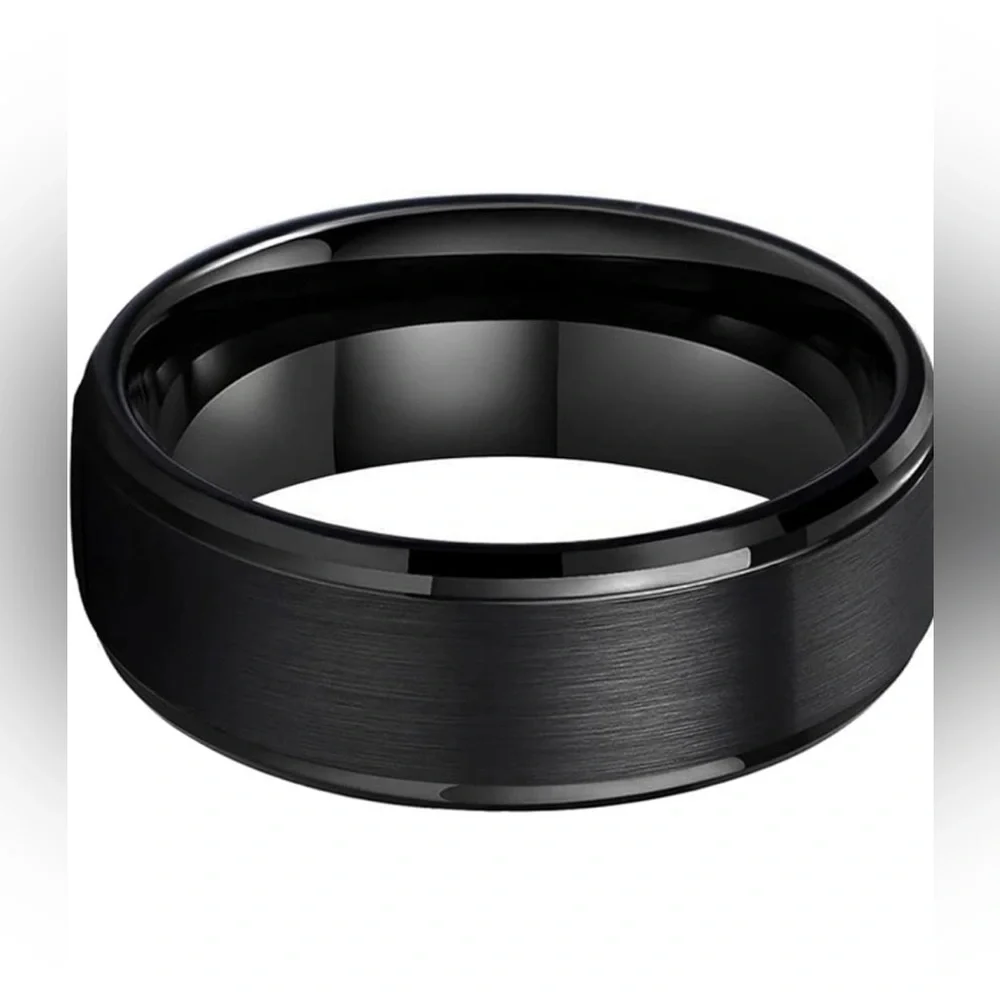 Tungsten Carbide matte finish ring sz 7 New